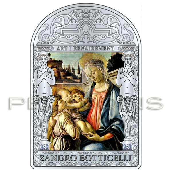 Andorra 2012 15 Dinars Madonna Sandro Botticelli