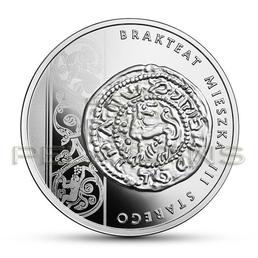 Polska 2014 10 zł Historia Monety Polskiej - Denar brakteat Mieszka III