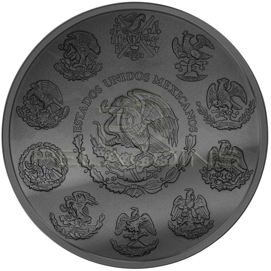 Mexico 2015 1$ Libertad Golden Enigma 1oz Ruthenium Goldplated Silver Coin