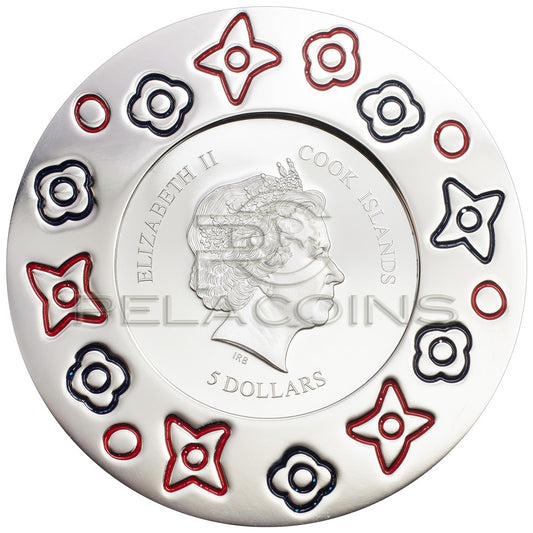 Cook Islands 2016 5$ Murrine Millefiori – Glass Art