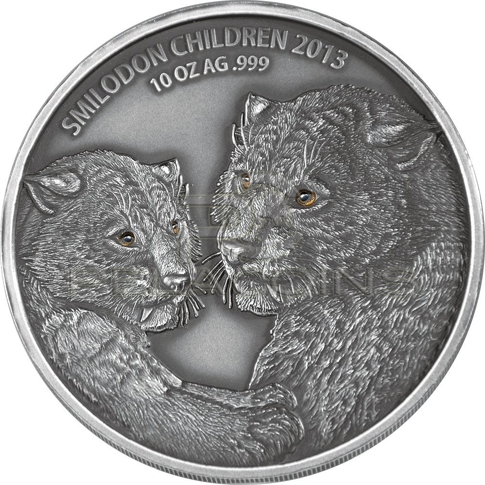 Burkina Faso 2013 5000 Francs Smilodon Children Real Eye Saber 10oz