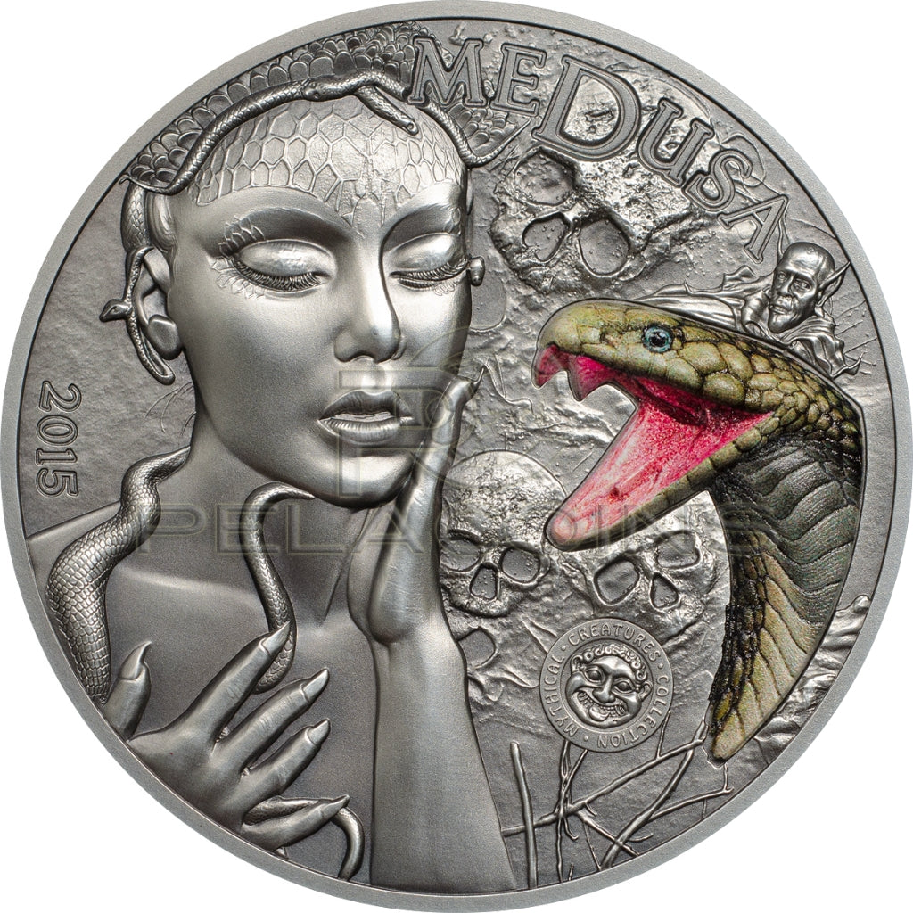 Palau 2015 5$ Mythical Creatures - Medusa 2oz