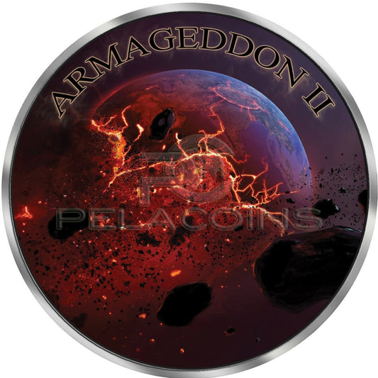 Canada 2017 5$ Maple Leaf Puma Privy Proof - Grim Reaper Armageddon II 1oz Ruthenium plated Color