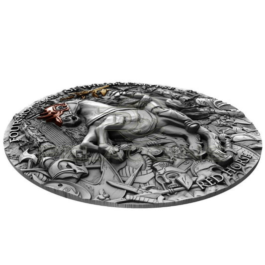 Niue Island 2019 5$ Four Horsemen of the Apocalypse - Red Horse