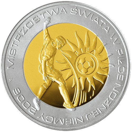 10 zł, Mistrzostwa Świata w Piłce Nożnej Niemcy 2006, platerowana, 2006