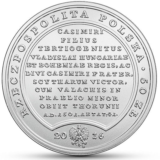 50 zł, Skarby Stanisława Augusta - Aleksander Jagiellończyk, 2016