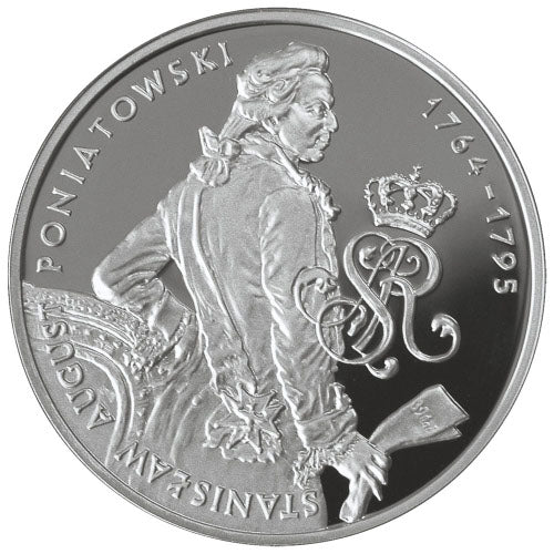 10 zł, Poczet królów i książąt polskich: Stanisław August Poniatowski (1732-1798), półpostać, 2005