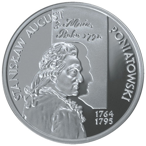 10 zł, Poczet królów i książąt polskich: Stanisław August Poniatowski (1732-1798), popiersie, 2005