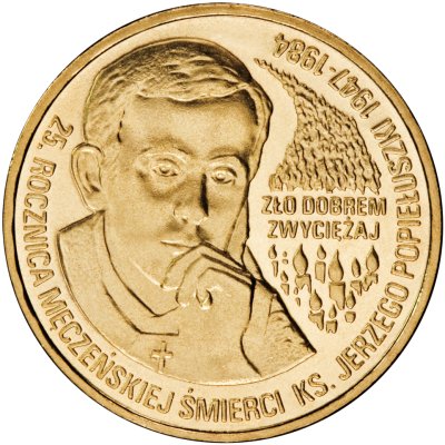 2 zł, 25. rocznica śmierci Księdza Jerzego Popiełuszki, 2009
