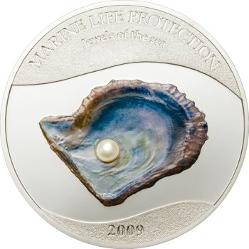 5 dolarów, Marine life protection - Jewels of the sea - pearl / Klejnoty morza - perła, 2009