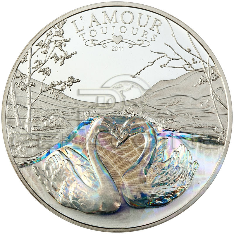 Kamerun 2011 1000 Francs L\'Amour toujours - Łabędzie Miłości