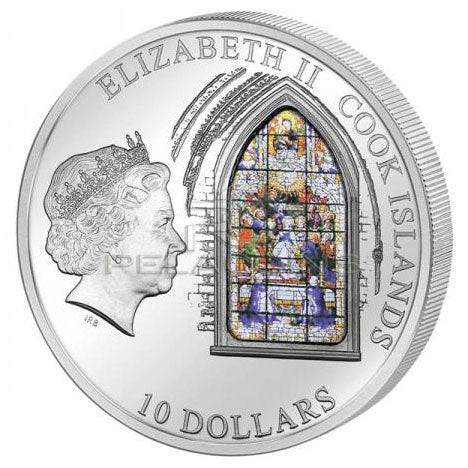 Cook Islands 2011 10$ Windows of Heaven Seville Cathedral