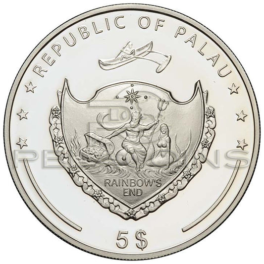 PALAU 2011 5$ TEMPLE GATES - ABU SIMBEL