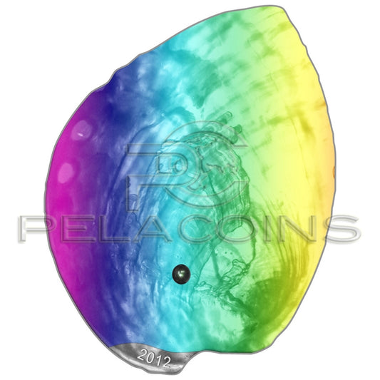 Palau 2012 5$ Hologram Shell & Pearl II - Haliotis Iris