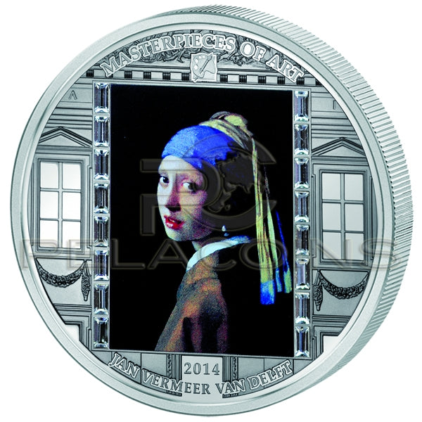 Cook Islands 2014 20$ Masterpieces of Art - Vermeer Van Delft