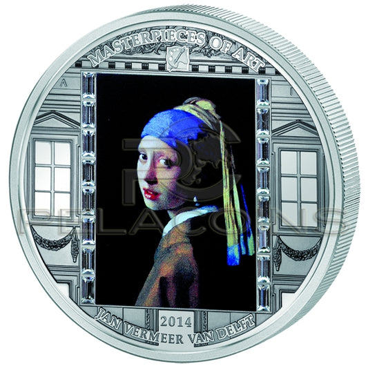 Cook Islands 2014 20$ Masterpieces of Art - Vermeer Van Delft