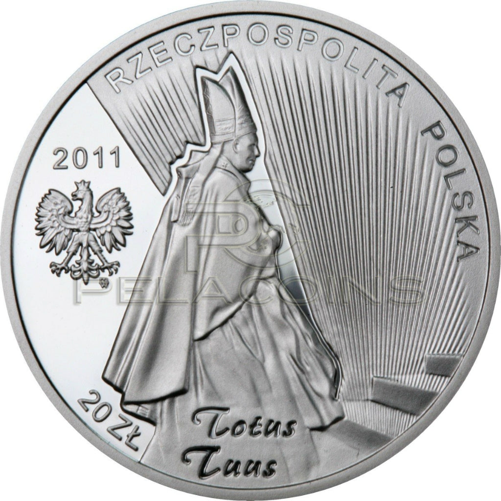 Polska 2011 20zł Beatyfikacja Jana Pawła II – 1 V 2011