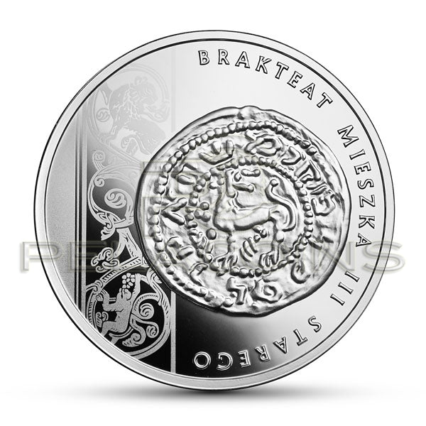 Polska 2014 10 zł Historia Monety Polskiej - Denar brakteat Mieszka III