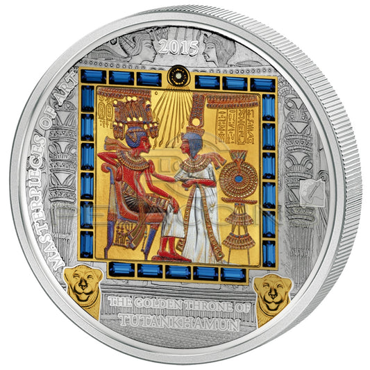 Cook Island 2015 20$ + 25$ Masterpieces of Art - Gold Throne Special Edition