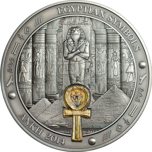 Palau 2014 20$ Egyptian Symbols - Ankh 3oz