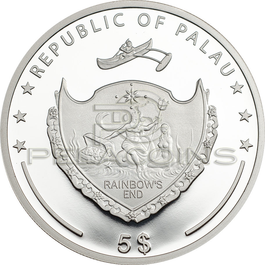 Palau 2016 5$ Ounce of Luck 1oz silver