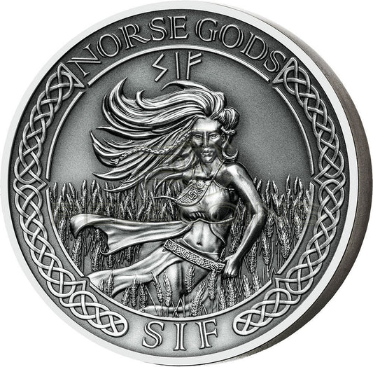 Cook Islands 2016 10$ Norse Gods VIII - Sif 2oz Ultra High Relief