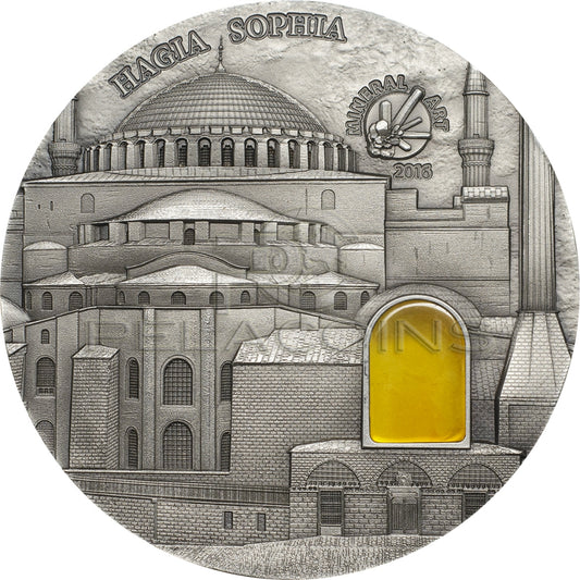 Palau 2016 10$ Mineral Art - Hagia Sophia Istanbul 2oz