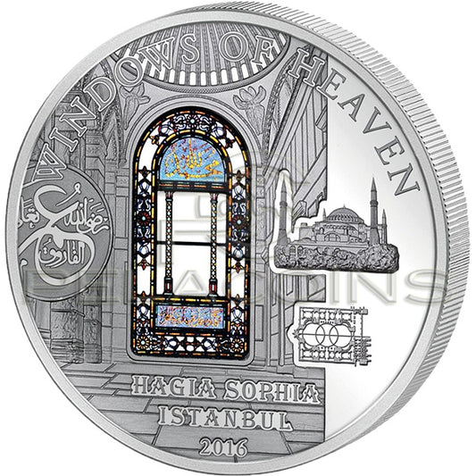 Cook Islands 2016 10$ Windows of Heaven - Hagia Sophia Istanbul