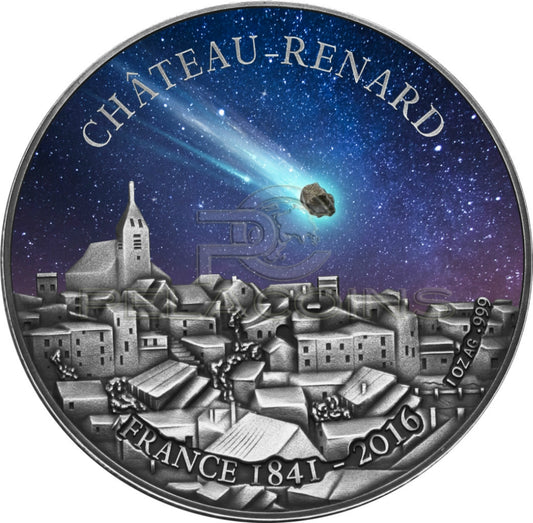 Burkina Faso 2016 1000 Francs Chateau Renard Meteorite 1oz