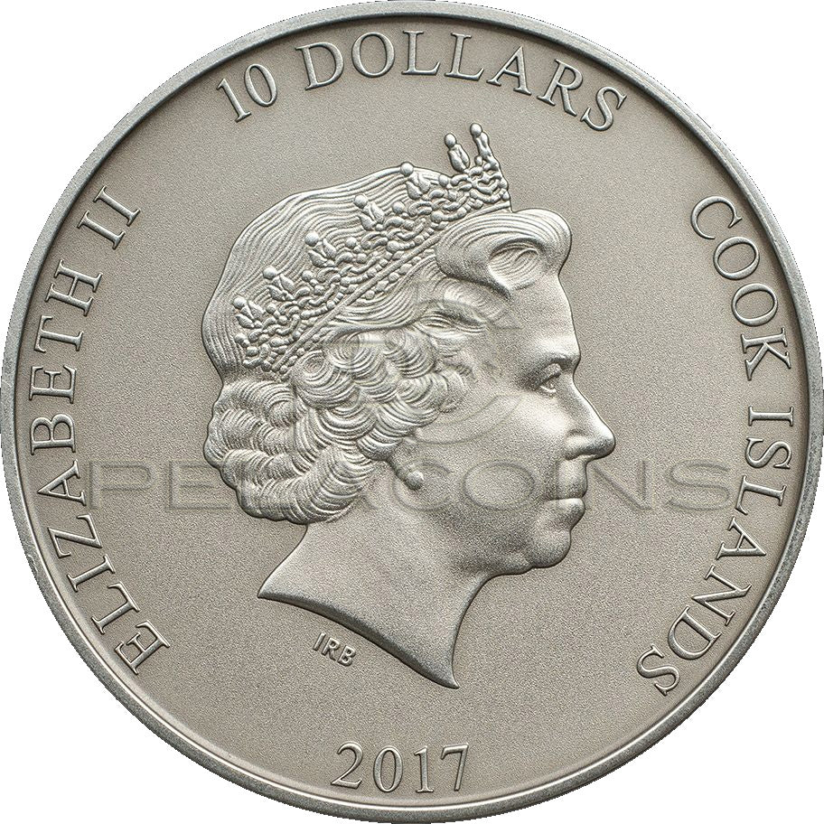 Cook Islands 2017 10$ Thor\'s Hammer - Mjöllnir 2oz