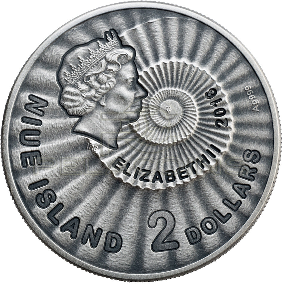 Niue 2016 2$ Eye of the Sahara In the Circle of Secret Coin