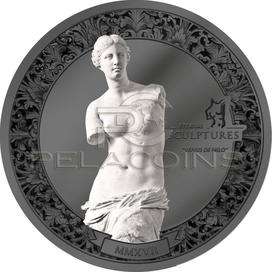 Palau 2017 10$ VENUS DE MILO Eternal Sculptures Aphrodite 2 Oz