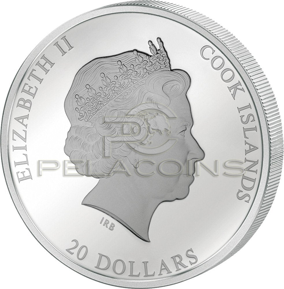 Cook Islands 2017 20$ Masterpieces of Art - William Turner Ulysses 3oz