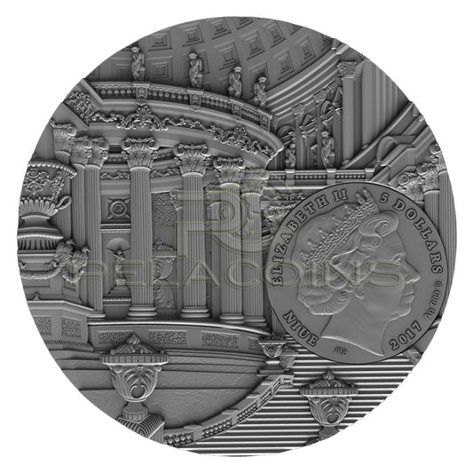Niue Island 2017 5$ Amber Art II - Renaissance 2oz