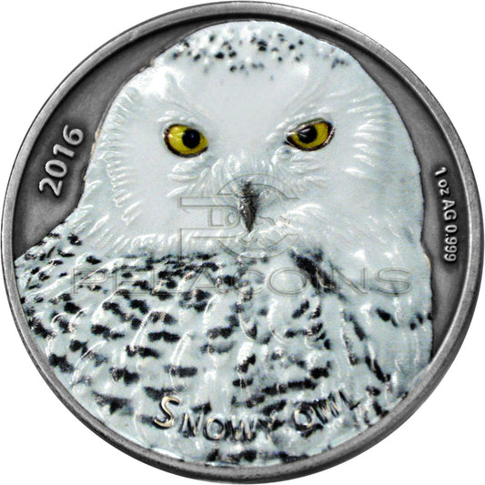 Burkina Faso 2016 1000 Francs Snowy Owl 1oz