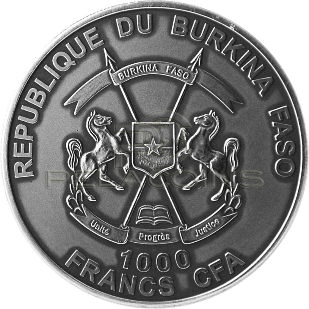 Burkina Faso 2016 1000 Francs Snowy Owl 1oz