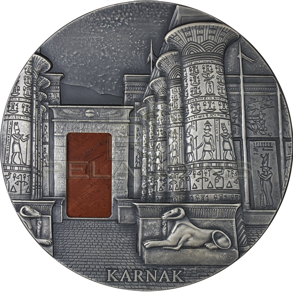 Chad 2017 10000 Francs KARNAK Egyptian Temple Jasper 1KG