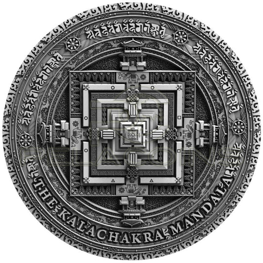 Niue Island 2019 5$ Ancient Calendars - Mandala Kalachakra 2oz