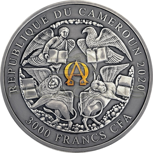 Cameroon 2020 3000 Francs ST MICHAEL AND THE DRAGON Apocalypse 3oz Silver Coin