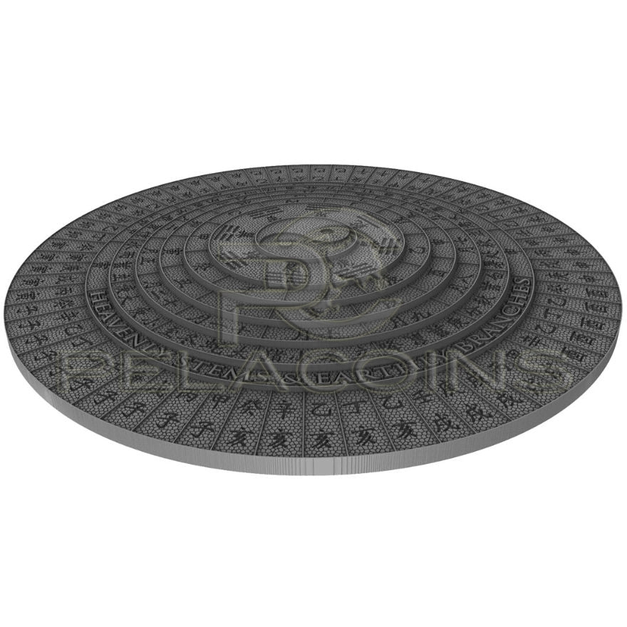 Niue 2020 5$ HEAVENLY STEMS AND EARTHLY BRANCHES - Ancient Calendars 2oz