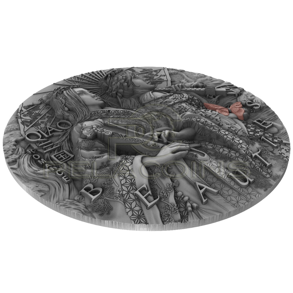 Niue Island 2021 5$ Ancient Chinese Warrior - Beauties Qiao 2oz