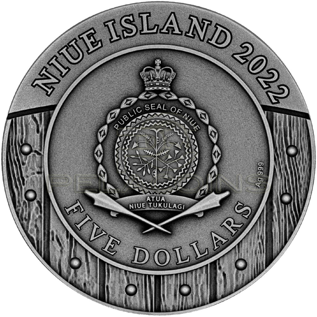 Niue Island 2022 5$ Woman Warrior IV - Boudica 2oz