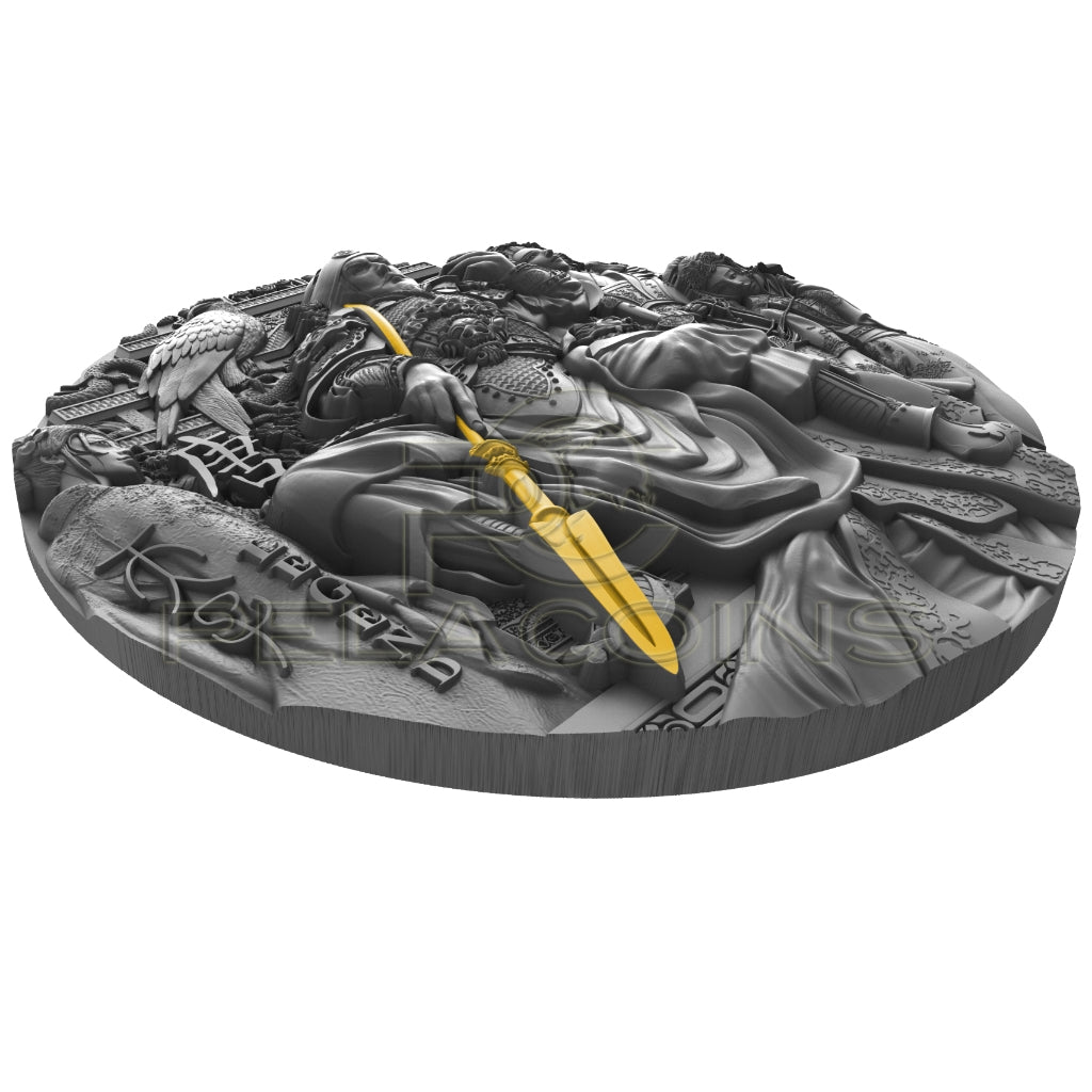 Niue 2023 5$ Taizong of Tang - Legends of the Great Chinese Emperors 2oz