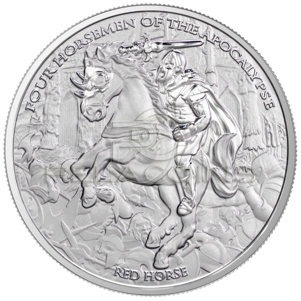 Carpathians 2024 5 Thalers Four Horsemen of Apocalypse - Red Horse 1oz