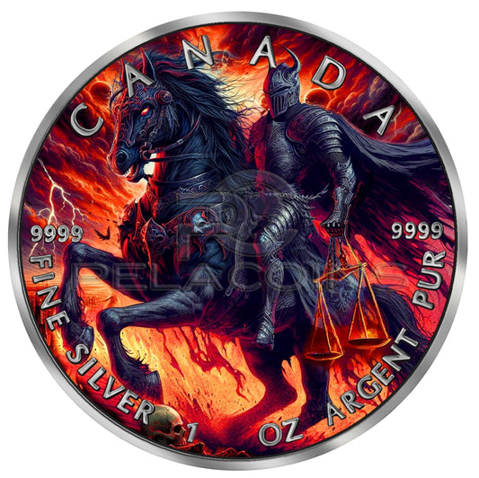 Canada 2025 5$ Four Horsemen of the Apocalypce - Black Horse 1oz
