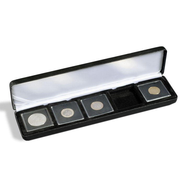 Metalowe etui na monety NOBILE 5x QUADRUM