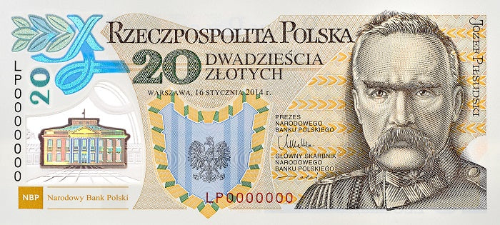 20 zł, Banknot kolekcjonerski polimerowy - 100. rocznica utworzenia Legionów Polskich, 2014