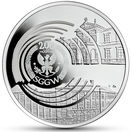 10 zł, (SGGW) 200-lecie Szkoły Głównej Gospodarstwa Wiejskiego w Warszawie, 2016