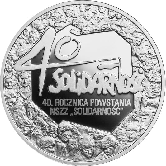 10 zł, 40. rocznica powstania NSZZ „Solidarność”, 2020
