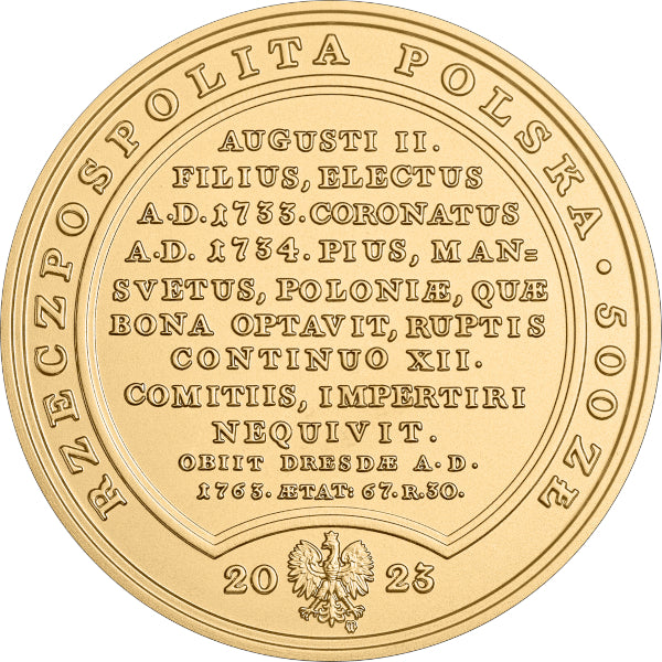 500 zł, Skarby Stanisława Augusta - August III Sas, 2023